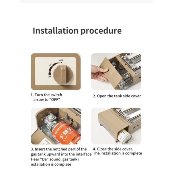اجاق گاز نیچرهایک مدل کست | multi functional cassette stove
