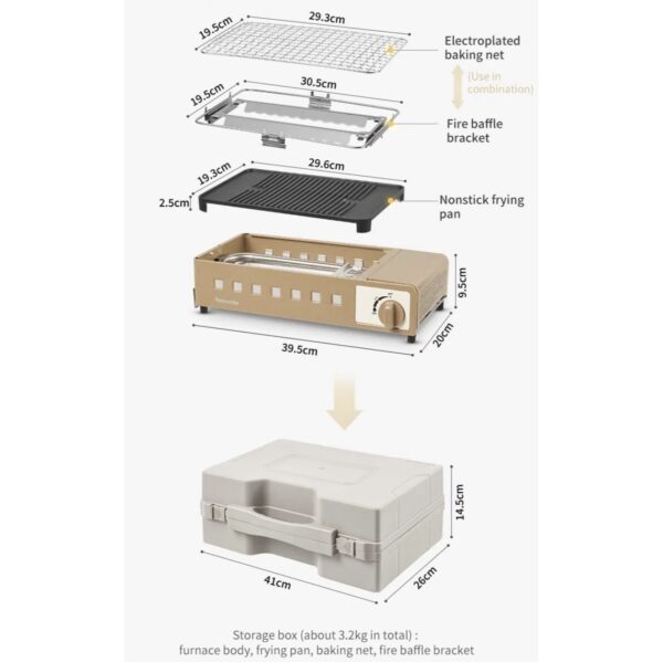 اجاق گاز نیچرهایک مدل کست | multi functional cassette stove