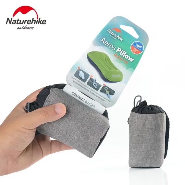 بالشت بادی نیچرهایک lightweight tpu aeros inflatable pillow with the nozzle
