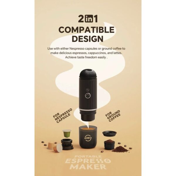 اسپرسوساز شارژی کافیلاس portable esperso maker icafilas