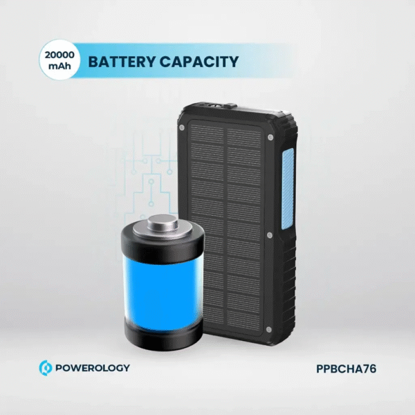 پاوربانک خورشیدی 20000 پاورولوژی Powerology 20000 Power Bank