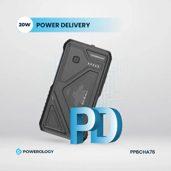 پاوربانک خورشیدی 20000 پاورولوژی Powerology 20000 Power Bank