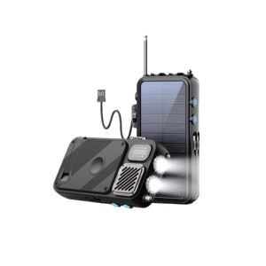 پاوربانک خورشیدی و اسپیکر بلوتوث پاورولوژی Powerology 16000 Power Bank