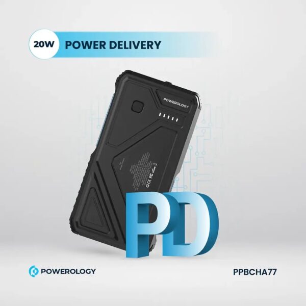 پاوربانک خورشیدی پاورولوژی ۲۷۰۰۰ Powerology 27000 Solar Power Bank