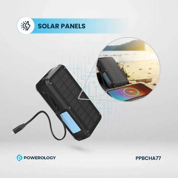 پاوربانک خورشیدی پاورولوژی ۲۷۰۰۰ Powerology 27000 Solar Power Bank