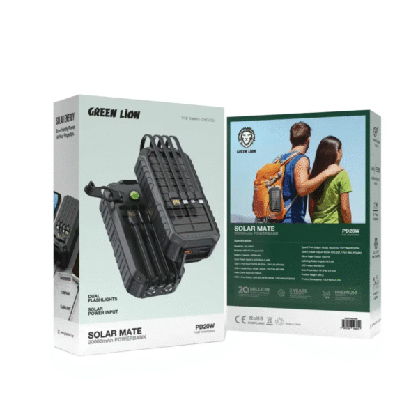 پاوربانک گرین لاین۲۰۰۰۰ Green Lion Power Bank 20000