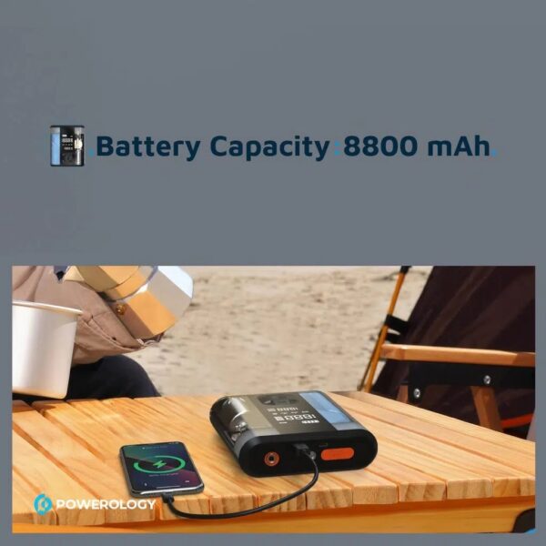 جامپ استارتر پاورولوژی Powerology 8800 Air Compressor