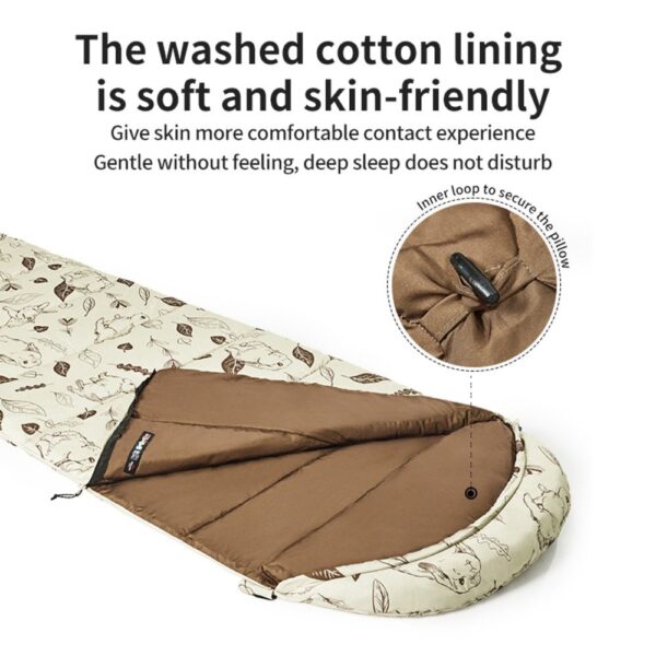 کیسه خواب نیچر هایک مدل cute mud rabbit cotton sleeping bag mt180