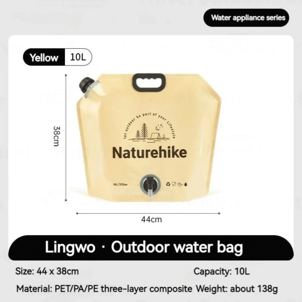 گالن تاشو ۱۰ لیتری نیچرهایک مدل CNK2450CF027