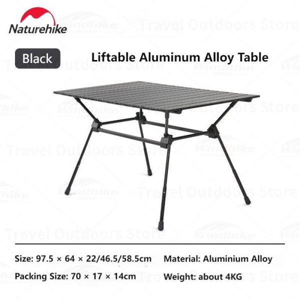 میز تاشو آلومینیومی کمپینگ نیچرهایک مدل Naturehike CNH22JU025