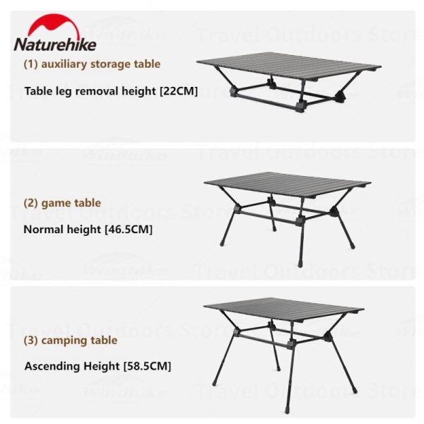 میز تاشو آلومینیومی کمپینگ نیچرهایک مدل Naturehike CNH22JU025