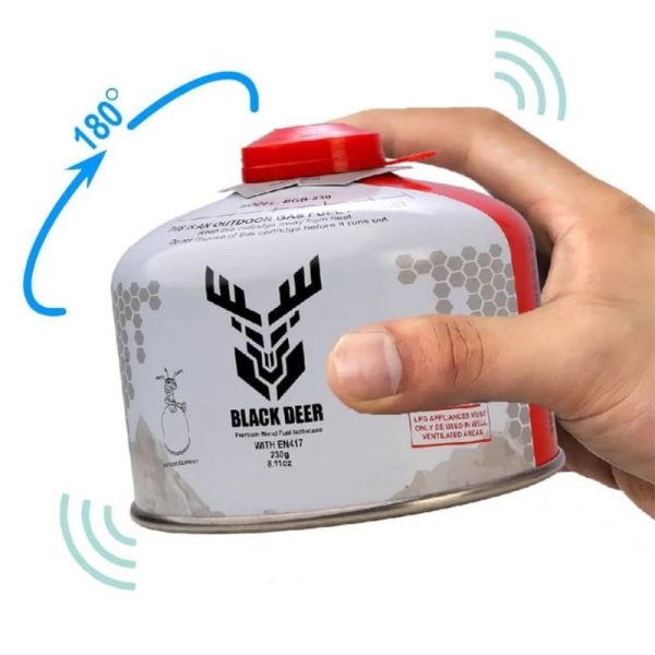 کپسول گاز وزن ۲۳۰ گرم بلک دیر مدل lack deer BGB-230