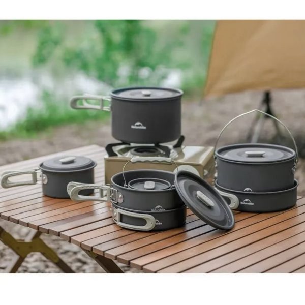 سرویس ظروف پخت و پز ۴تا۷نفره کمپینگ نیچرهایک مدلNaturehike CNK2450CF010