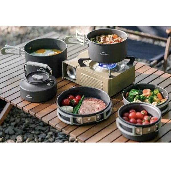 سرویس ظروف پخت و پز ۴تا۷نفره کمپینگ نیچرهایک مدلNaturehike CNK2450CF010