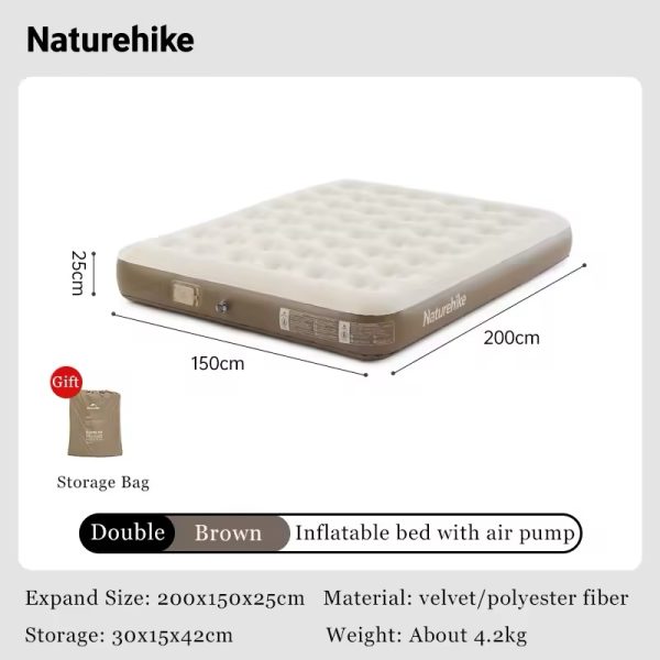 تشک بادی دونفره نیچرهایک مدل ‏Naturehike CNK2550WS013