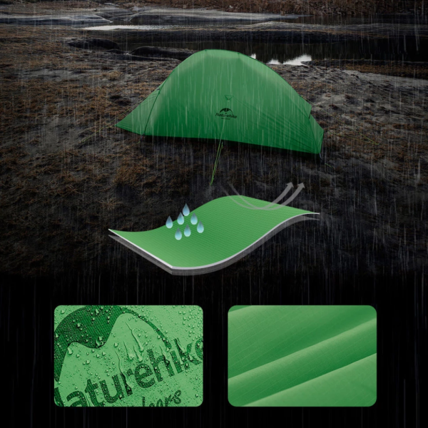 چادر تک نفره فوق سبک نیچرهایک مدل Naturehike Cloud Up Base 1 CNK2450WS032