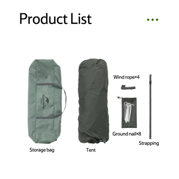 چادر اتوماتیک سه نفره نیچرهایک مدل 
Naturehike NH21ZP008، سبز زیتونی