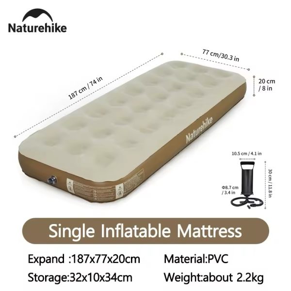 تشک بادی یک نفره نیچرهایک مدل Naturehike CNK2350WS018