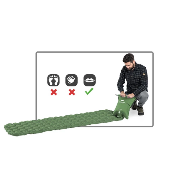 زیرانداز بادی همراه بالش ۶۵میلی متر نیچرهایک مدل   Naturehike FC-12 NH19Z003