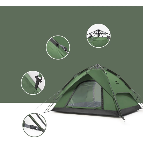 چادر اتوماتیک چهار نفره نیچرهایک مدل Naturehike NH21ZP008
