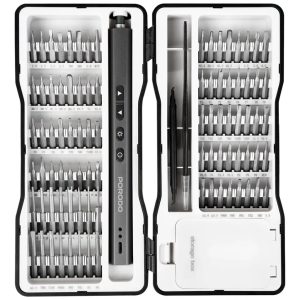 پیچ گوشتی شارژی پاورولوژی مدل POWEROLOGY PORODO ELECTRIC  SCREWDRIVER KIT BLACK PDGTE970BK