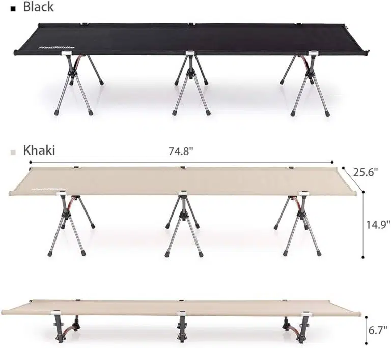 تخت خواب نیچر هایک مدل اولترا لایت | xjc04 ultralight foldable camping cot Q-9e 4 تخت خواب نیچر هایک مدل اولترا لایت | xjc04 ultralight foldable camping cot Q-9e